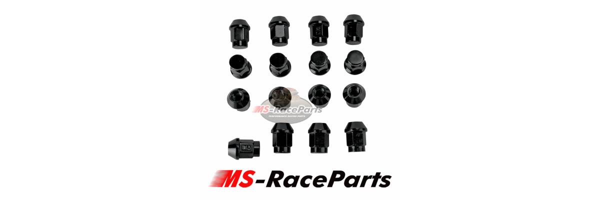 Radmuttern in schwarz Polaris, Yamaha, Can Am, Suzuki, Kawasaki, TGB, Kymco, CF-Moto - schwarze Radschrauben CF-Moto | schwarze Radschrauben Can Am | schwarze Radschrauben Polaris