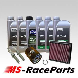 Wartungskit Polaris RZR XP 900 (23,20EUR/L) Bj. 11-14 - mit K&N Sportluftfilter