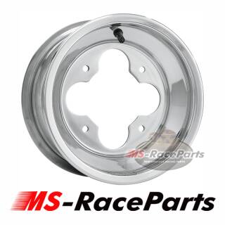 10x5 3+2 4x144 Douglas Alufelge A5 Wheel polished & black poliert