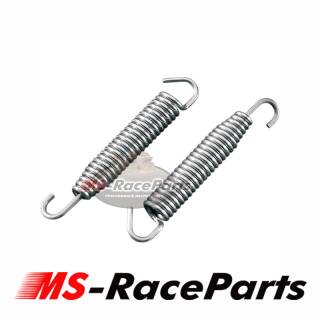 Auspuff Federn, Exhaust Spring Auspufffeder Paar Edelstahl 57 mm