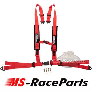 4 Punkt Gurt Moose Racing Sportgurte rot SxS Renngurt HARNESS AUTO BUCKLESTYLE