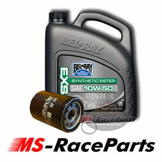 Ölwechsel Scrambler 1000 Bel-Ray 10W50 synthetisches Motoröl (15,47Euro/L) 10W-50 4 Liter 