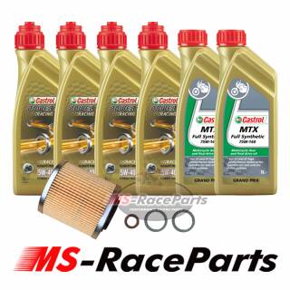 Ölwechsel Can Am Maverick X3 Castrol 5W40 (25,26Euro/L) Motoröl Motorenöl mit Schaltgetriebeöl