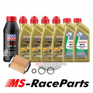 Ölwechsel Can Am Maverick X3 Castrol 5W40 (24,29Euro/L) Motoröl Motorenöl mit Schaltgetriebeöl & Differentialöl