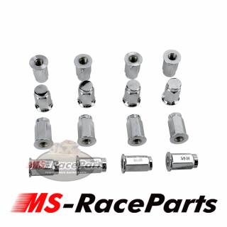 DWT flache Radmuttern 3/8 Zoll 16 Stück Flat Lug Nut