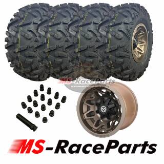 26x9 / 26x11-14 Bighorn 2,0 Radsatz Can Am Renegade Felgen inkl. Radmuttern