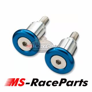 Lenkerenden ATV Quad Motorrad Set Lenker Stopfen Lenkerstummel Schneemobil Jet-Ski blau