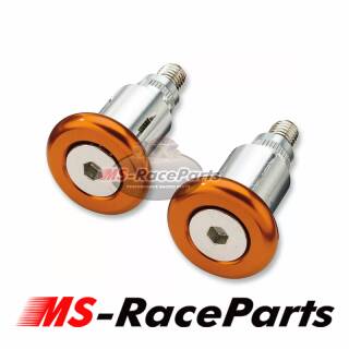 Lenkerenden ATV und Quad Set Lenker Stopfen Lenkerstummel Schneemobil Jet-Ski orange