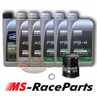 Ölwechsel Polaris Ranger XP 900  (23,92EUR/L) Bj. 13-25 Wartungspaket Ölservice Motoröl wechseln mit Getriebe- & Differentialöl