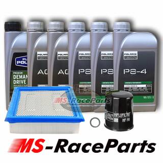 Ölwechsel Polaris Ranger XP 900  (23,92EUR/L) Bj. 13-25 Wartungspaket Ölservice Motoröl wechseln mit Getriebe-, Differentialöl & Luftfilter Mod. 04