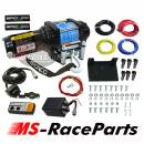 Bronco 2500 Seilwinde mit Synthetikseil 12 Volt 1133 kg Zugkraft winch generation II synthetic line