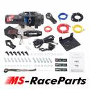 Schnelllauf Seilwinde 2500 mit Synthetikseil 12 Volt 1133 kg Zugkraft HDQS winch synthetic line