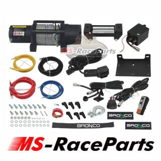Bronco Offroad Seilwinde 6000 12 Volt 2722 kg Zugkraft winch synthetic line Bergefahrzeug Abschleppwagen