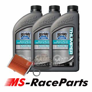 Servicepaket CF-Moto 850 1000 Motoröl (13,66Euro/L) + Ölfilter Ölwechsel Servicepaket 10W40 Bel Ray Thumper Racing