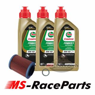 Ölwechsel CF Moto CForce Castrol Power 1 Ultimate 5W40 (13,66Euro/L) Motoröl Motorenöl 15FFA7 Engine Oil