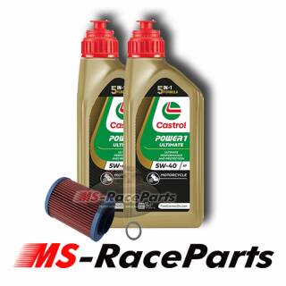 Ölwechsel Odes 650-1000 Castrol Power 1 Ultimate 5W40 (13,66Euro/L) Motoröl Motorenöl 15FFA7 Engine Oil